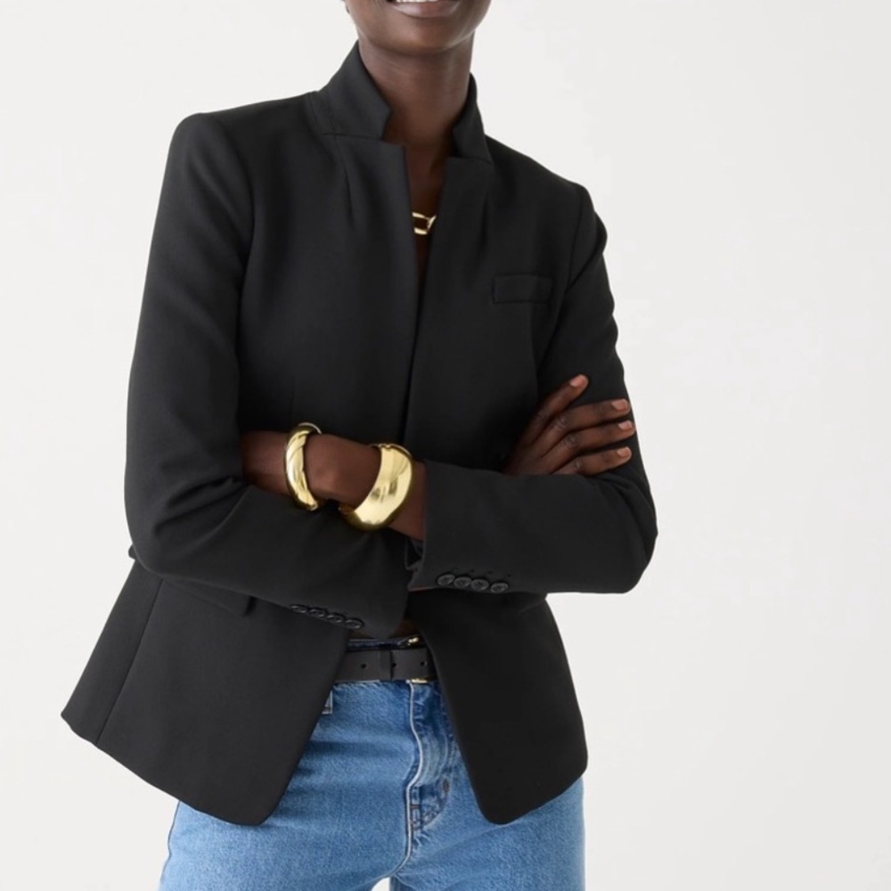J. Crew Regent Blazer Four Season Stretch Size 2 Black